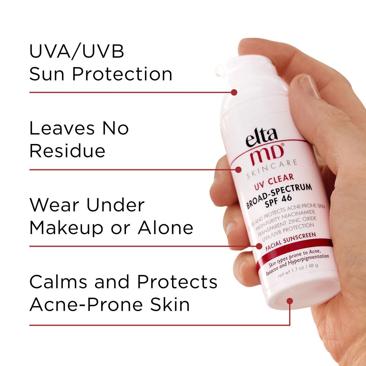 EltaMD UV Clear Untinted Broad-Spectrum SPF 46